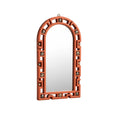 Contemporary Arch-Shaped Decorative Mirror with Geometric Frame Design